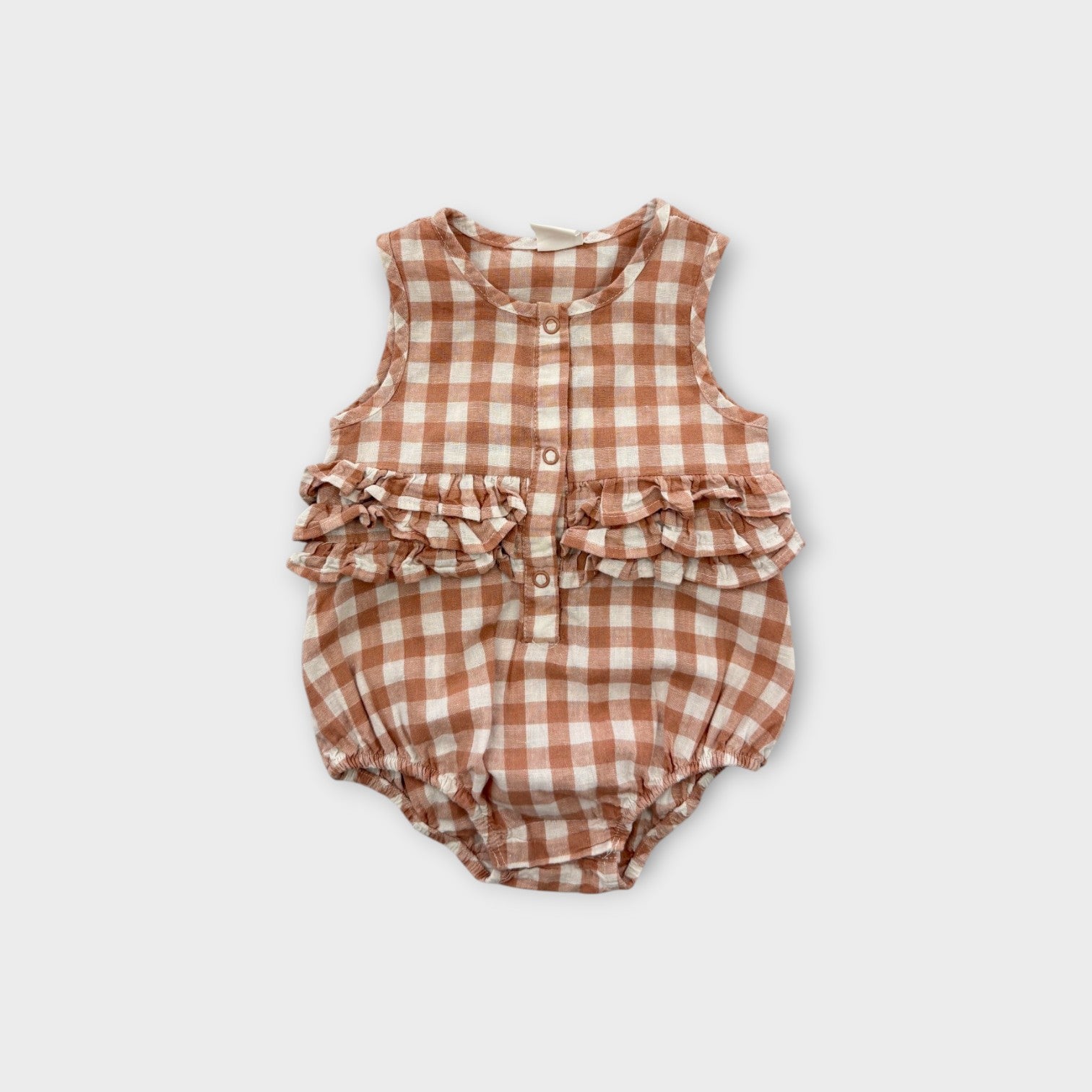 Seed Heritage Gingham Check Romper, Size 00