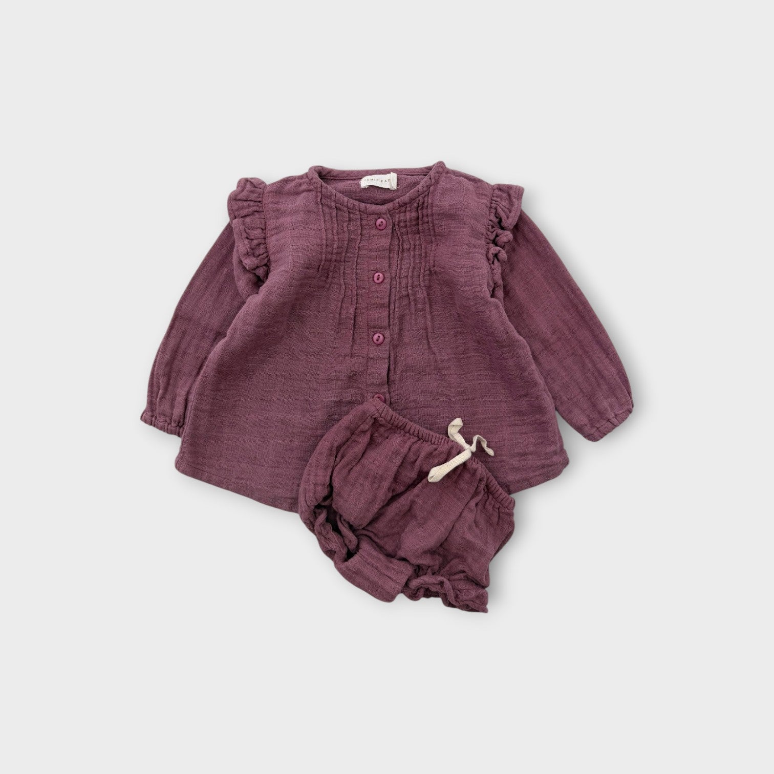 Jamie Kay Mauve Muslin Set, Size 00