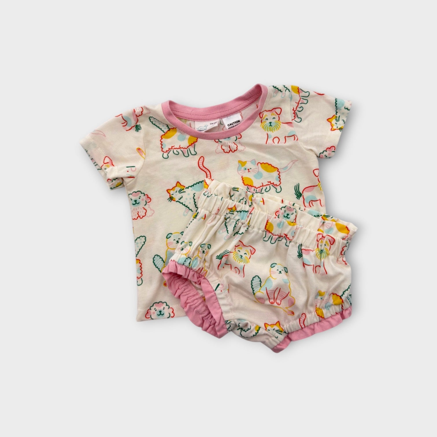 Peter Alexander Cat Print Sleep Set, Size 00