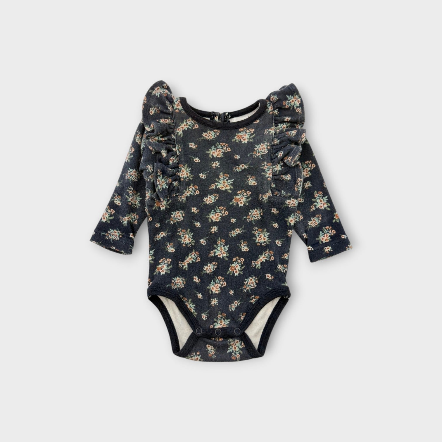 Jamie Kay Floral Frill Bodysuit, Size 00