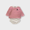 Petit Bateau Stripe Bodysuit, Size 00