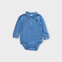 RL Blue Polo Bodysuit, Size 00-0