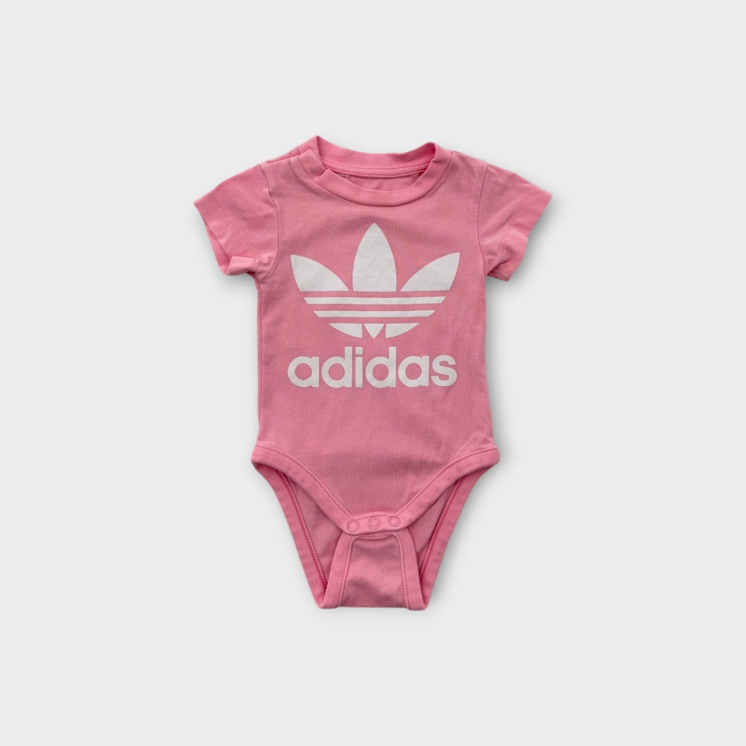 Adidas Pink Logo Bodysuit, Size 00