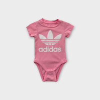 Adidas Pink Logo Bodysuit, Size 00