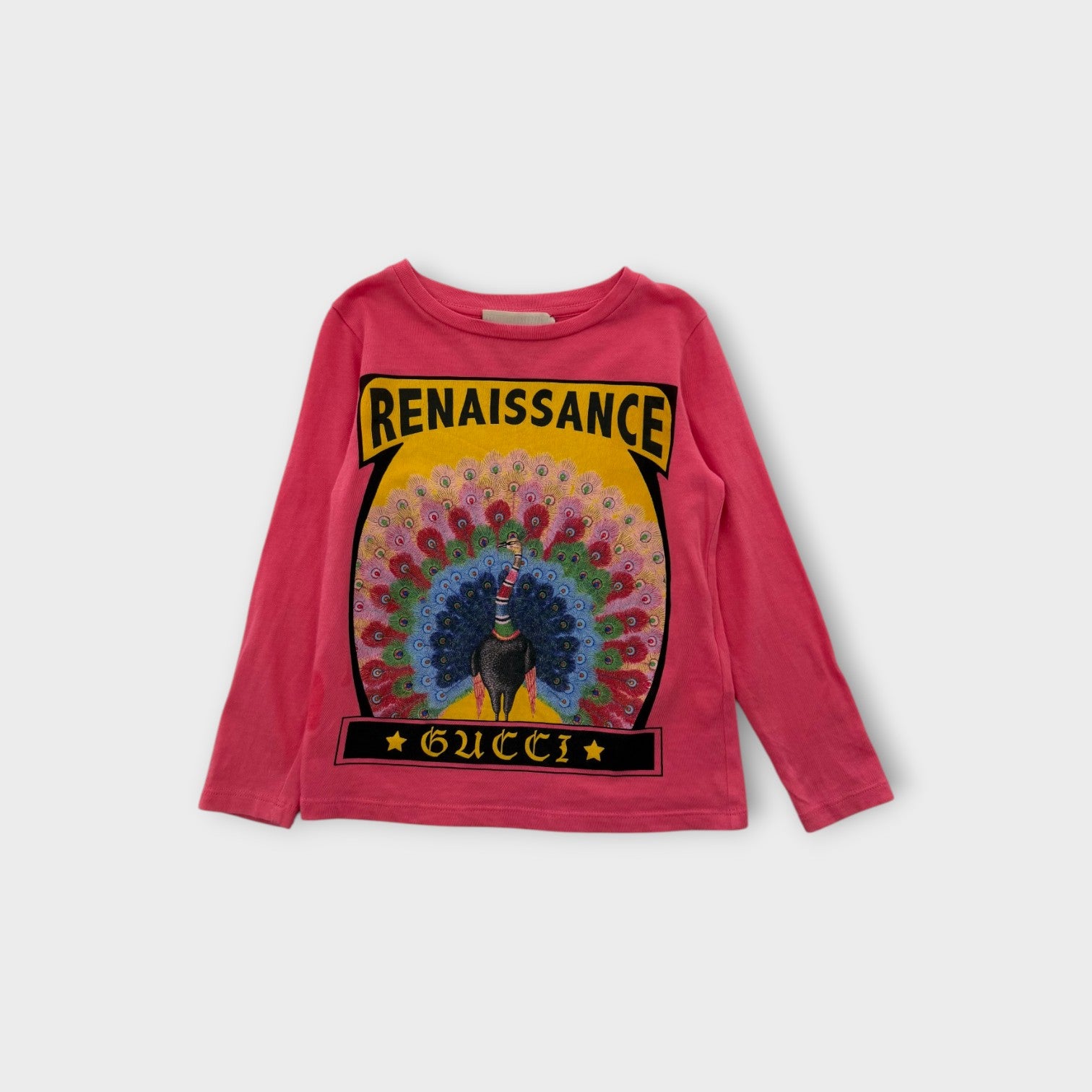 Gucci Peacock Long Sleeve, Size 4