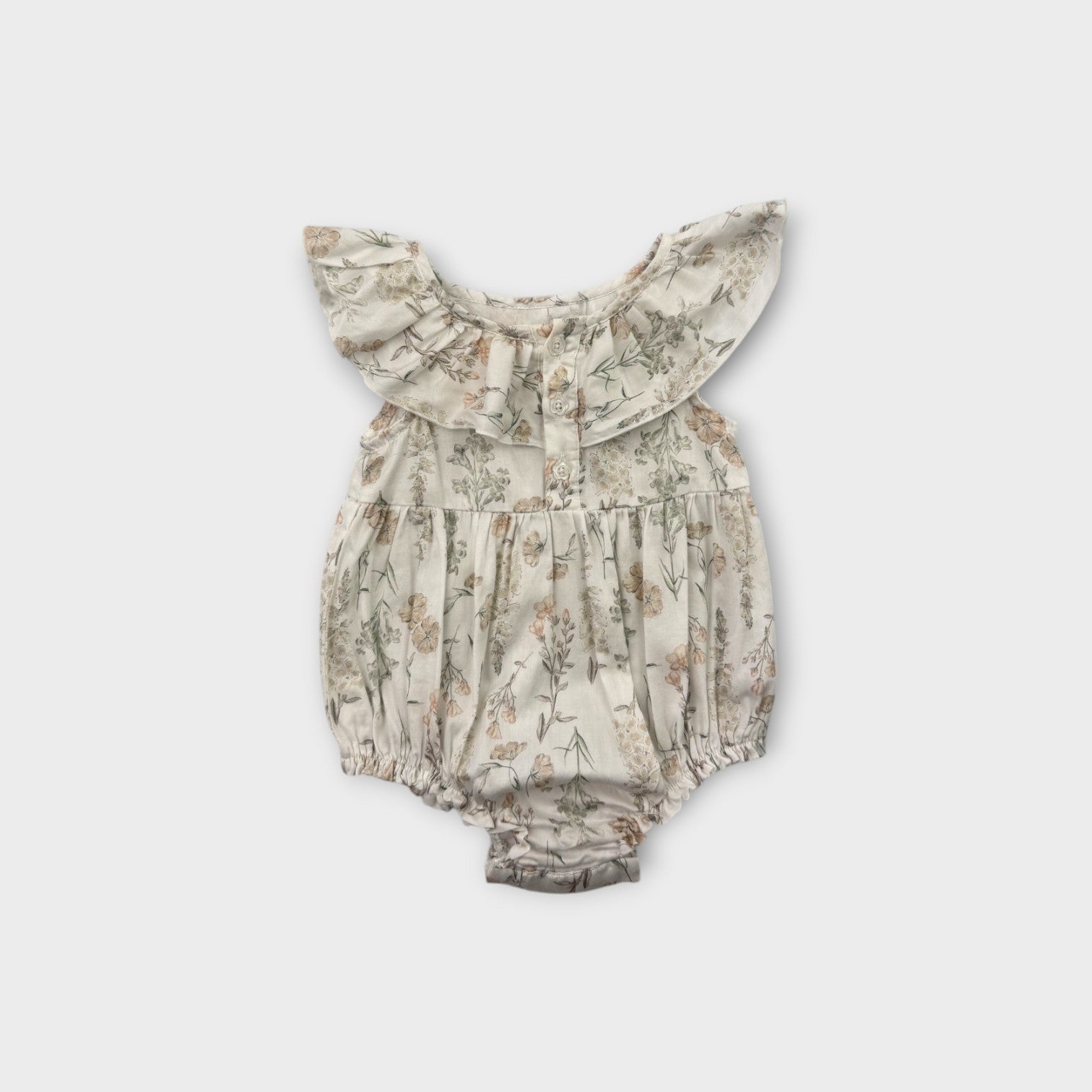 Frill Floral Romper, Size 00