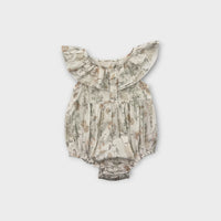 Frill Floral Romper, Size 00