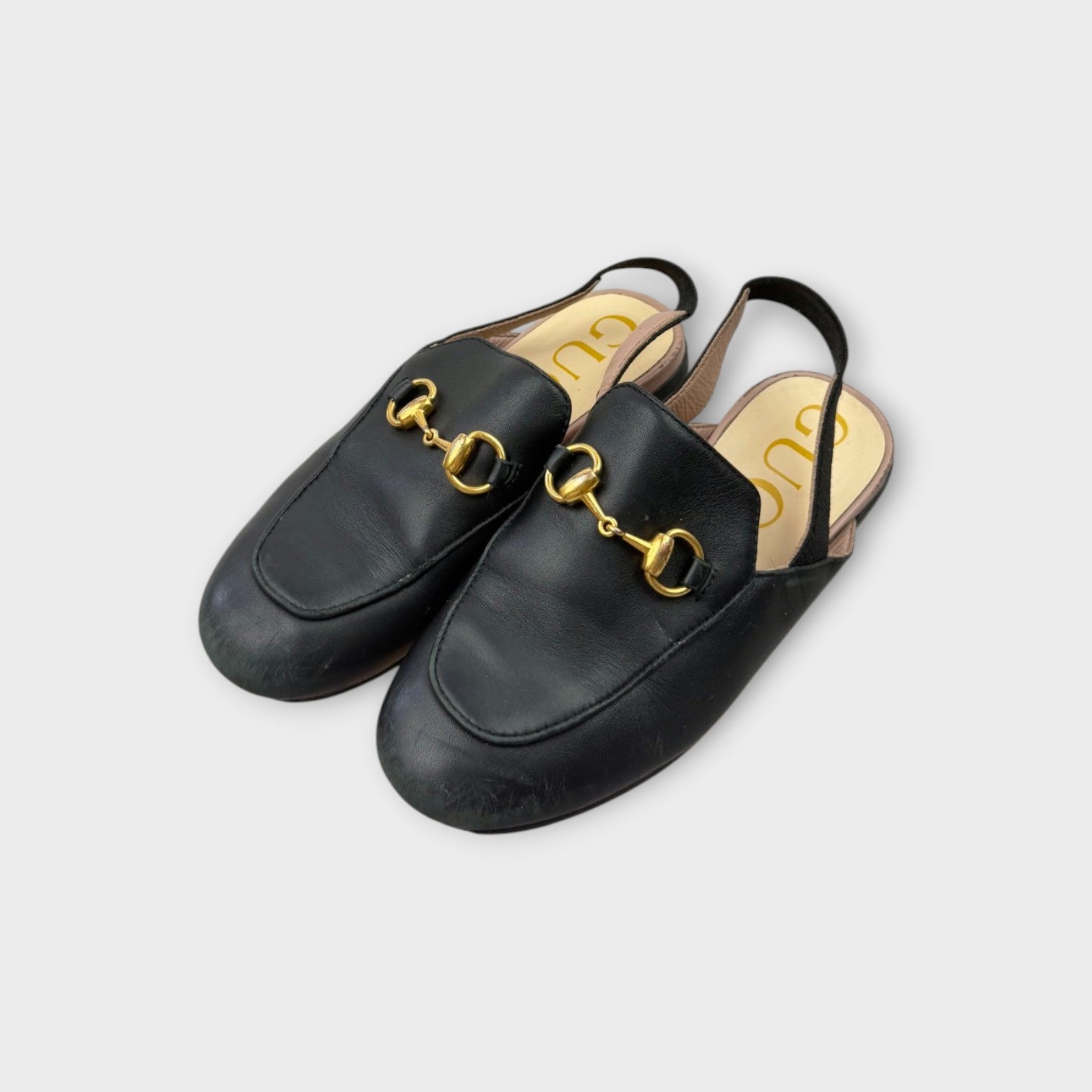 Gucci Princetown Leather Loafers, Size EU 29