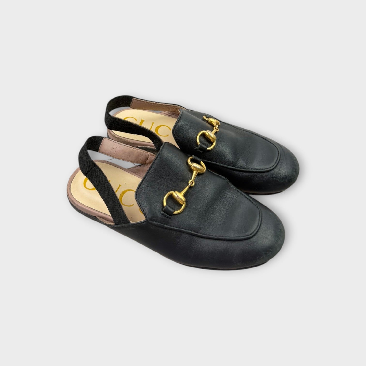 Gucci Princetown Leather Loafers, Size EU 29