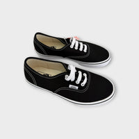 Vans Black & White Authentic Sneakers, Size EU 34