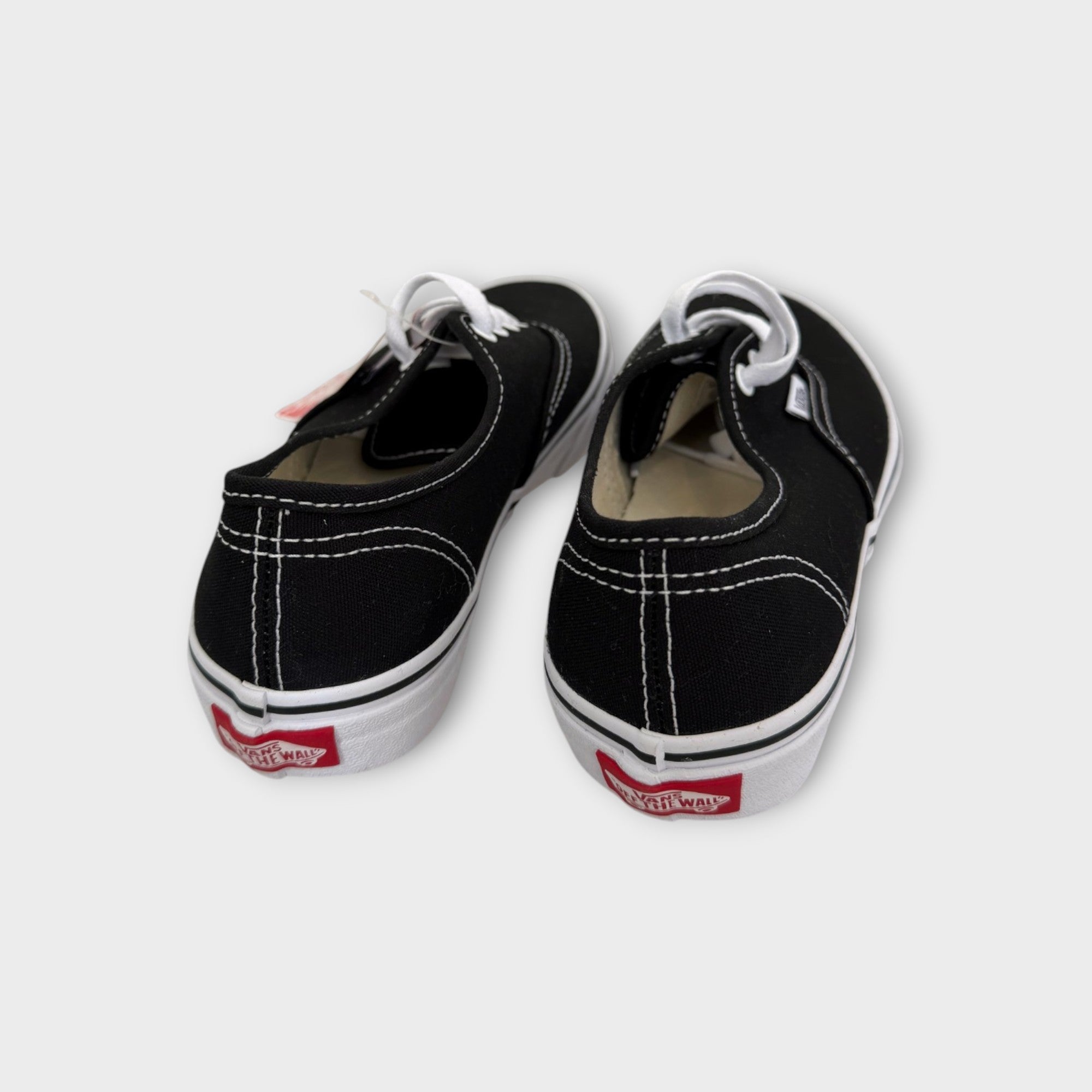 Vans Black & White Authentic Sneakers, Size EU 34