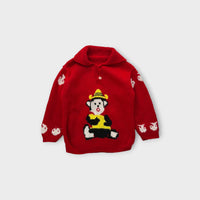 Vintage Knitted Character Jumper, Size 3