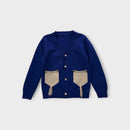 Knitted Blue Cardigan, Size 3