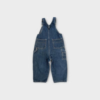 Vintage Oshkosh Blue Denim Overalls, Size 18m