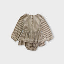 Quincy Mae Stripe Romper, Size 2