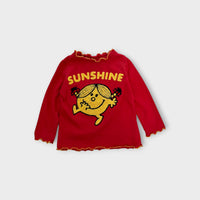Retro Little Miss Sunshine Long Sleeve, Size 1-2