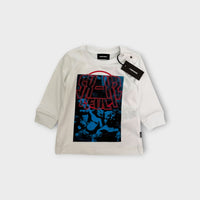 Diesel Printed Long Sleeve, Size 00