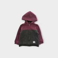 OshKosh Two-Tone Zip-Up Hoodie, Size 1