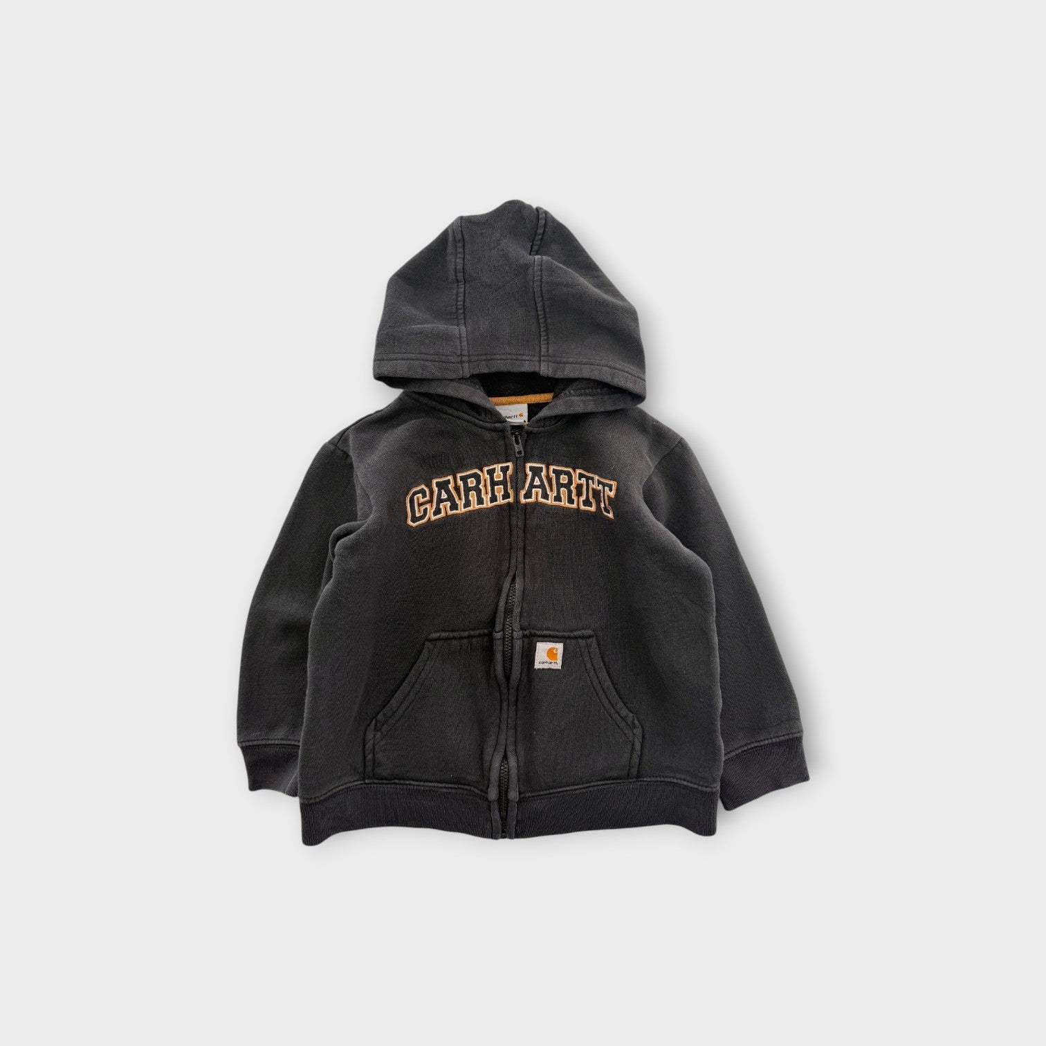 Carhartt Logo Zip-Up Hoodie, Size 4