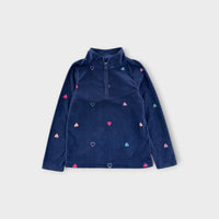 OshKosh Navy Hearts Fleece Jumper, Size 4