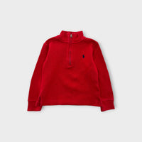 RL Red Henley Knit Jumper, Size 3