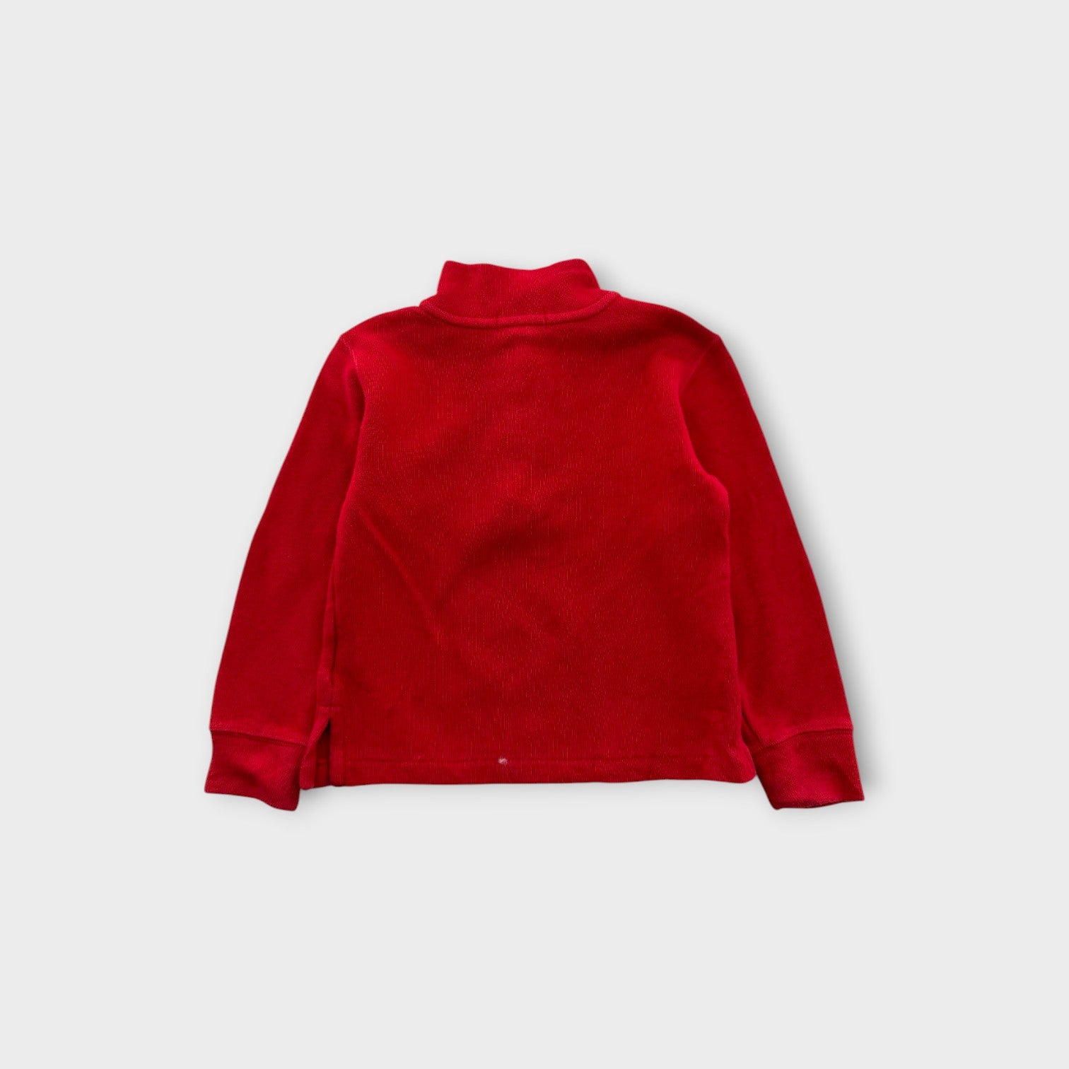 RL Red Henley Knit Jumper, Size 3