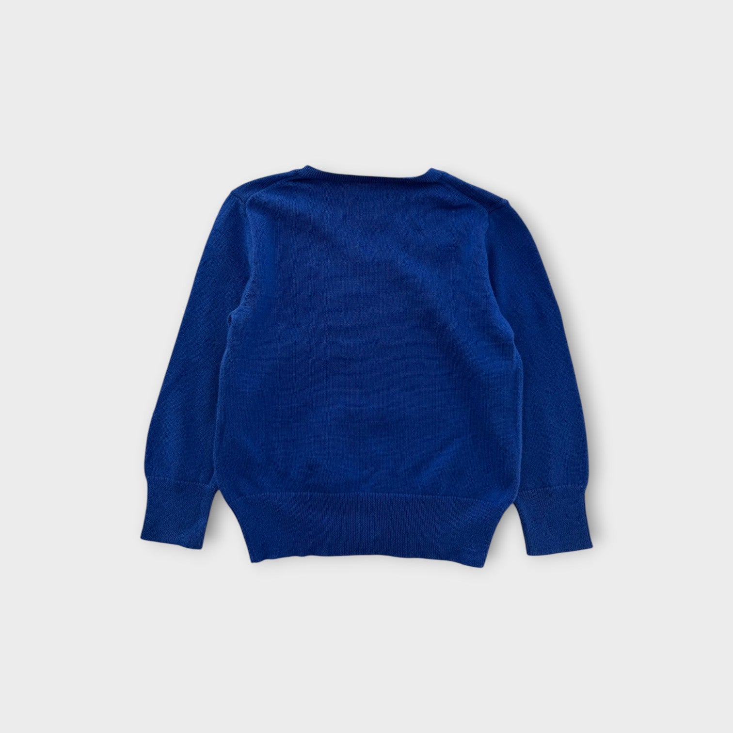 RL Blue V-Neck Jumper, Size 3