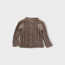Bou'chou Taupe Knit Cardigan, Size 1