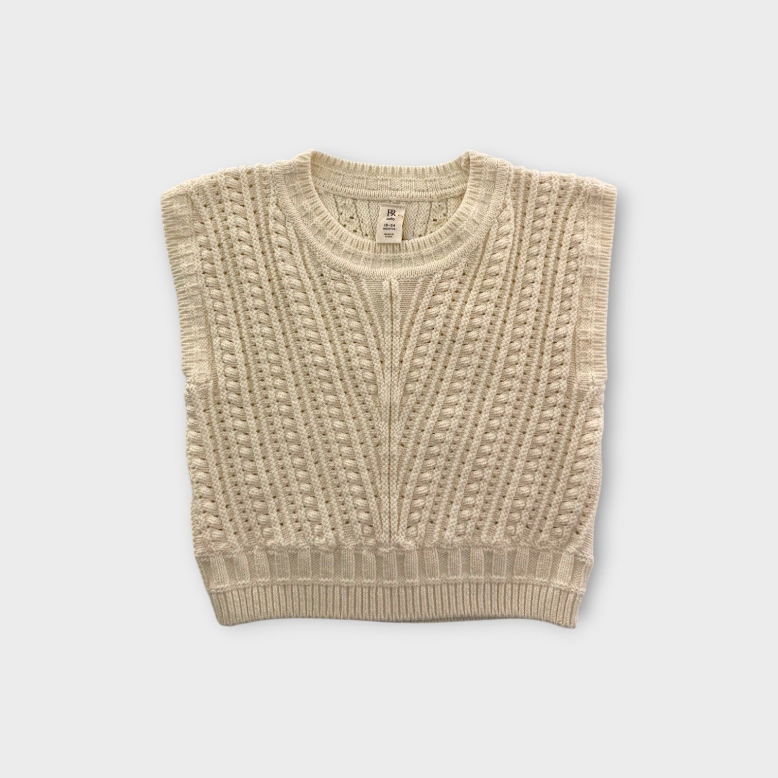 BR Baby Knit Vest, Size 18M