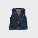Vintage Denim Vest, Size 8