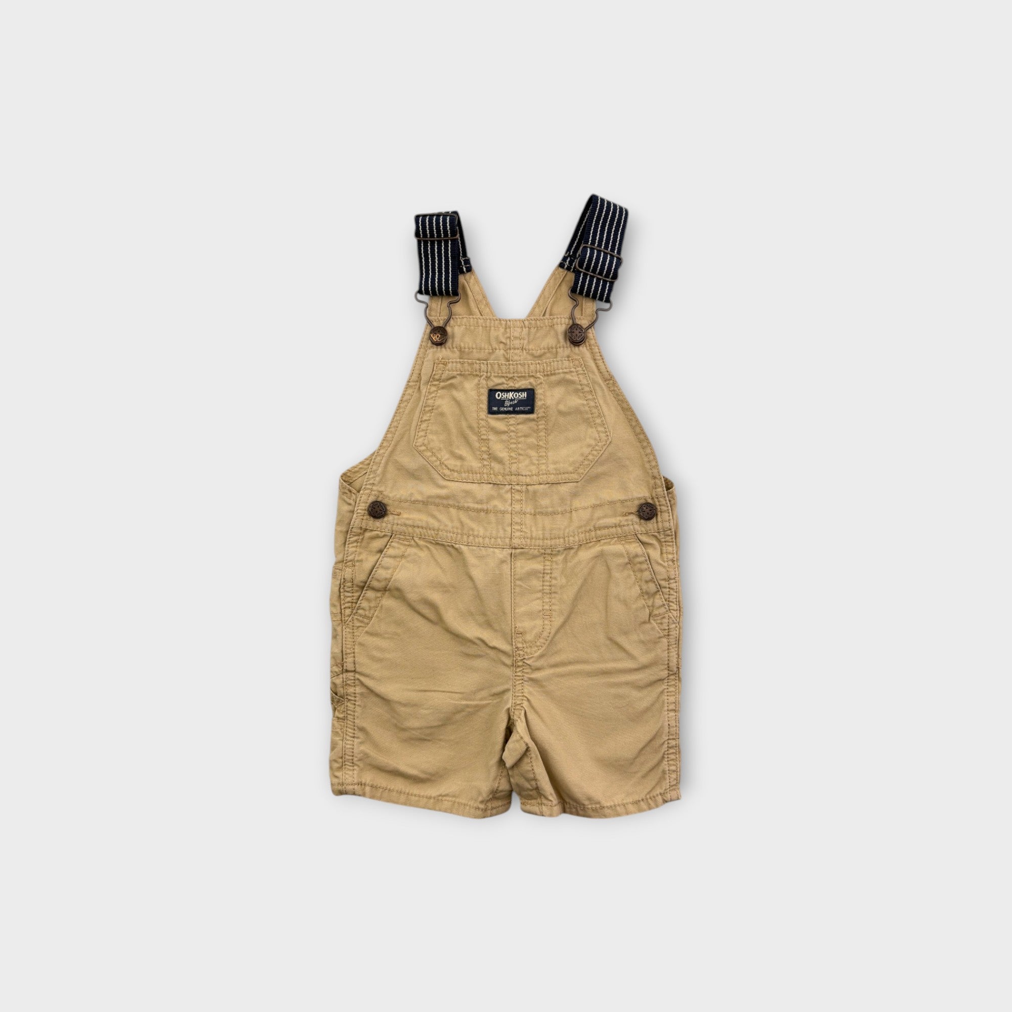 Oshkosh B'Gosh Tan Shortalls, Size 1