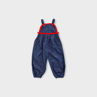 Retro Denim Overalls, Size 1