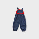 Retro Denim Overalls, Size 1