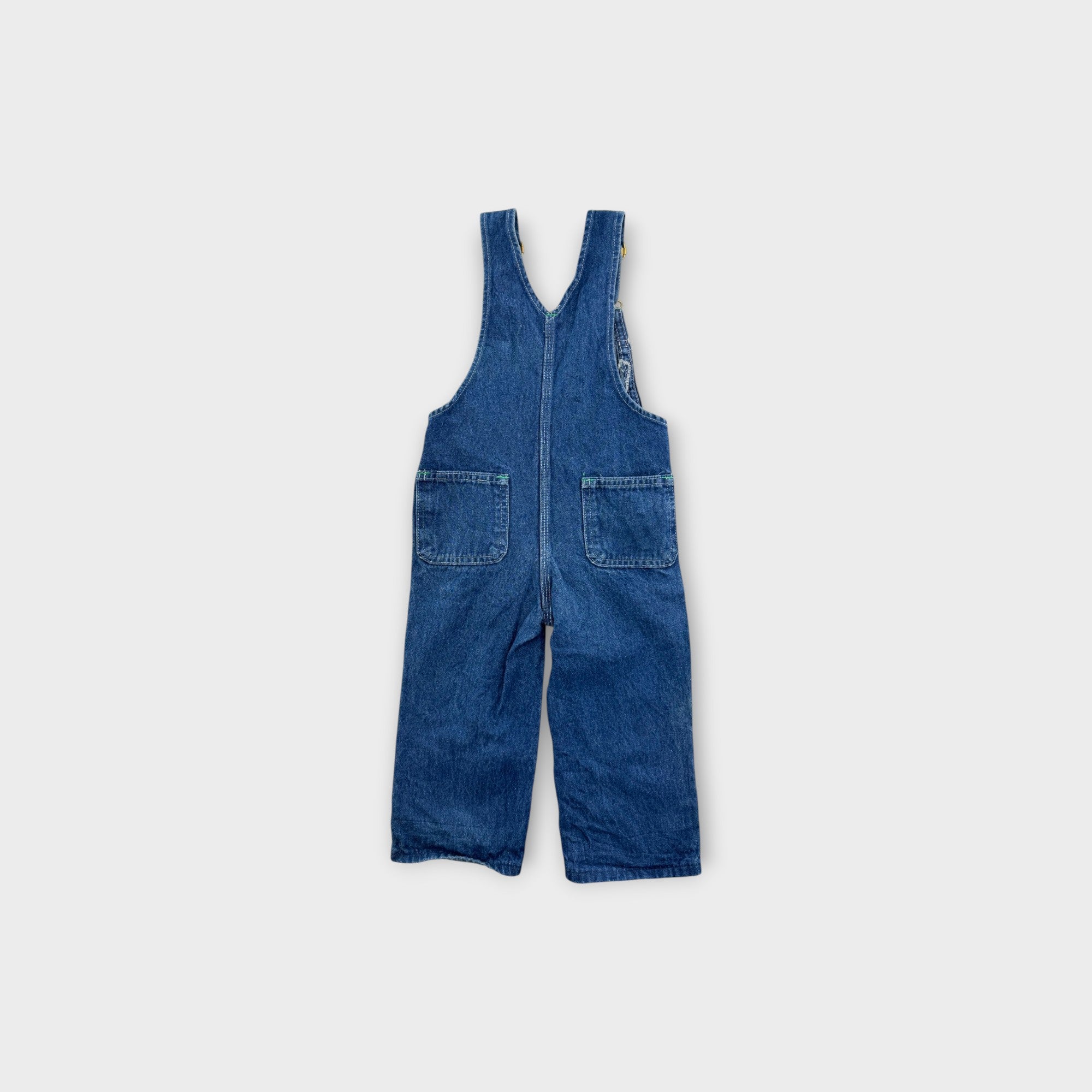 Vintage Liberty Denim Embroidered Overalls, Size 2