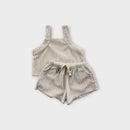 Our Folk White Ribbed Terry Set, Size 6