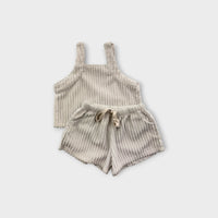 Our Folk White Ribbed Terry Set, Size 6
