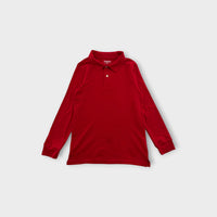 OshKosh Red Long Sleeve Polo Shirt, Size 7