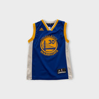 Adidas Steph Curry Golden State Warriors Basketball Jersey, Size 6-7