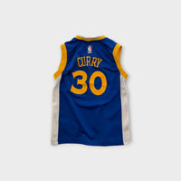 Adidas Steph Curry Golden State Warriors Basketball Jersey, Size 6-7