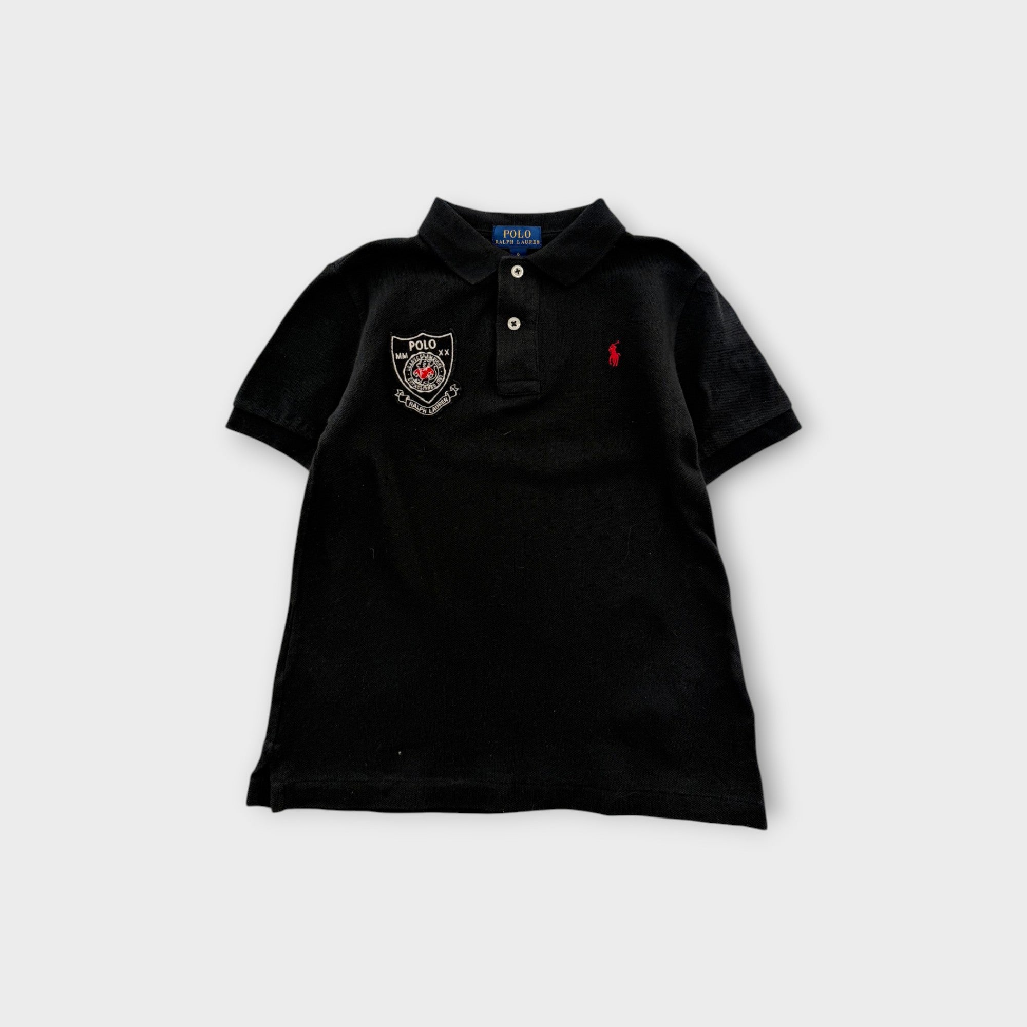 RL Black Polo Shirt, Size 6