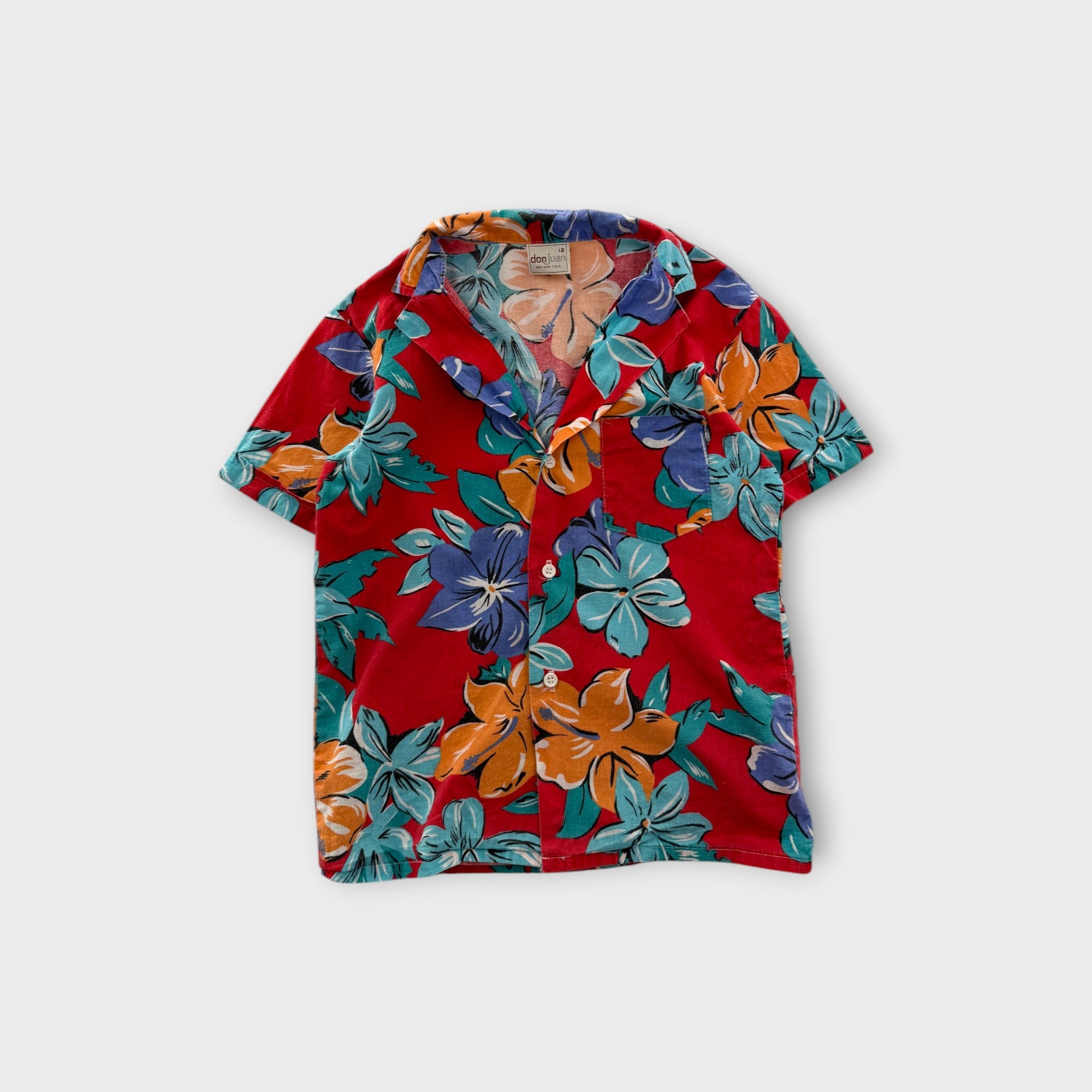 Vintage Hawaiian Shirt, Size 8