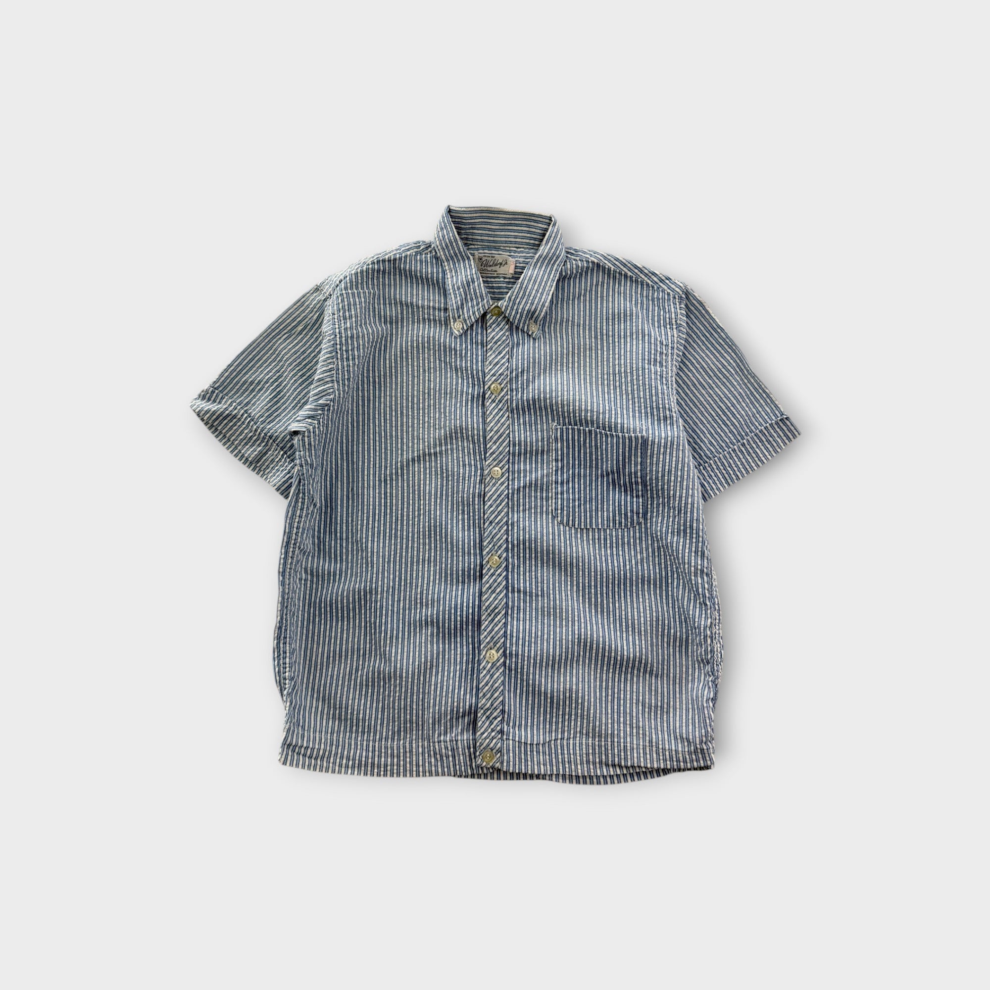 Vintage Stripe Seersucker Shirt, Size 8