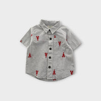 Lobster Embroidered Shirt, Size 2