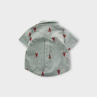 Lobster Embroidered Shirt, Size 2