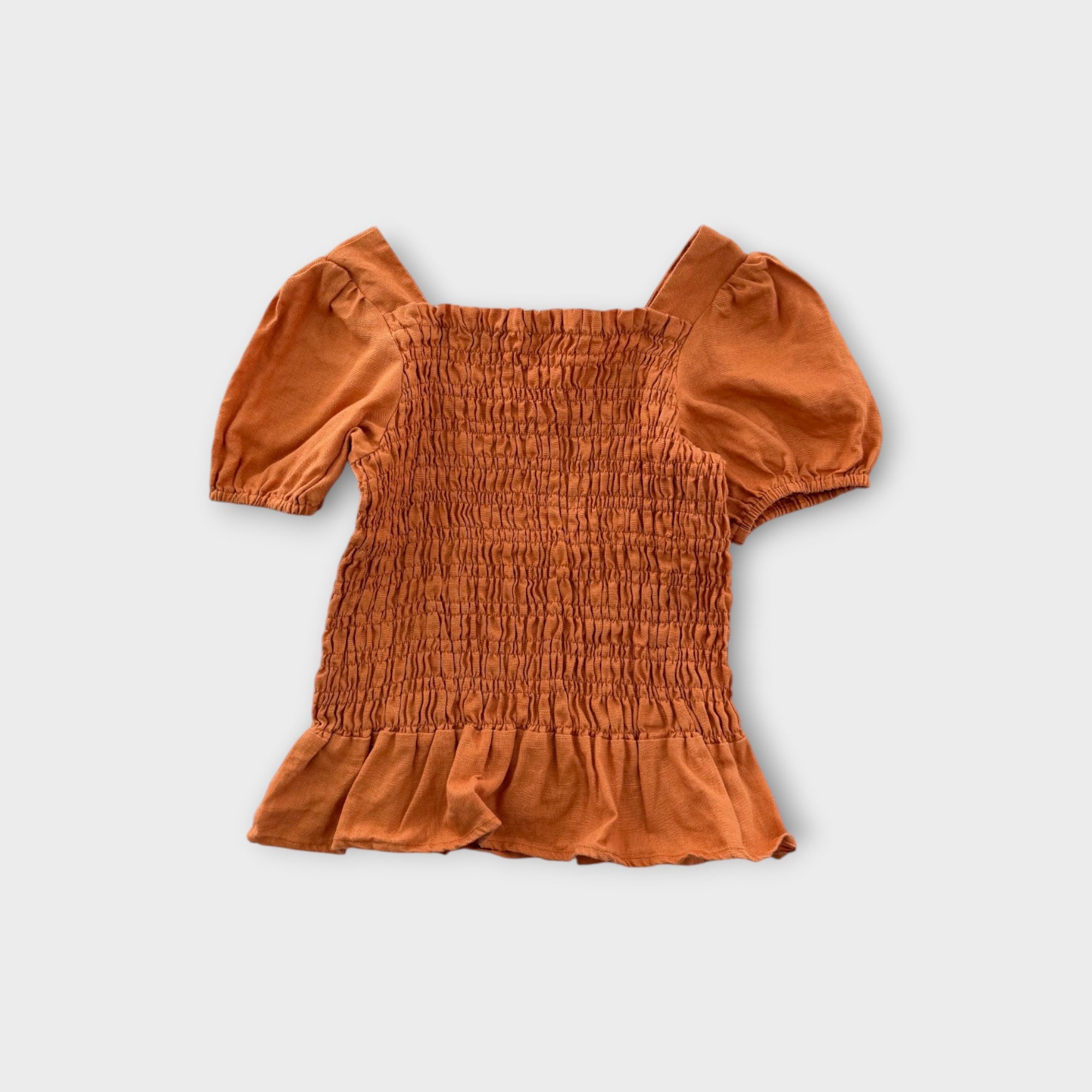 Aere Mini Smocked Top, Size 8