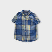 Oshkosh B'Gosh Blue Plaid Shirt, Size 5