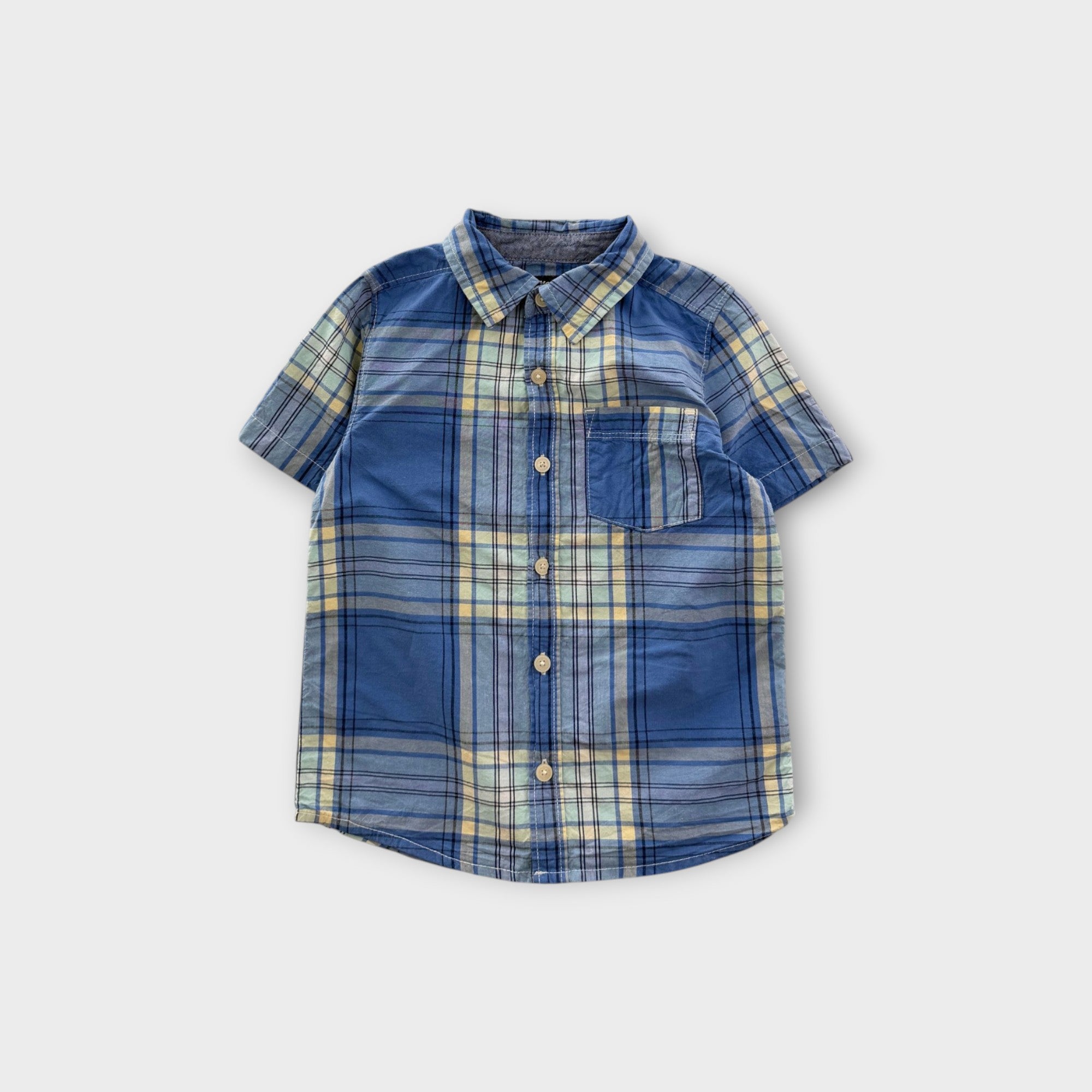 Oshkosh B'Gosh Blue Plaid Shirt, Size 5