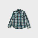 Roper Blue Plaid Shirt, Size 7-8