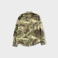Retro Ditch Plains Camo Print Shirt, Size 8