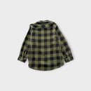 Carhartt Green Check Flannel Shirt, Size 7